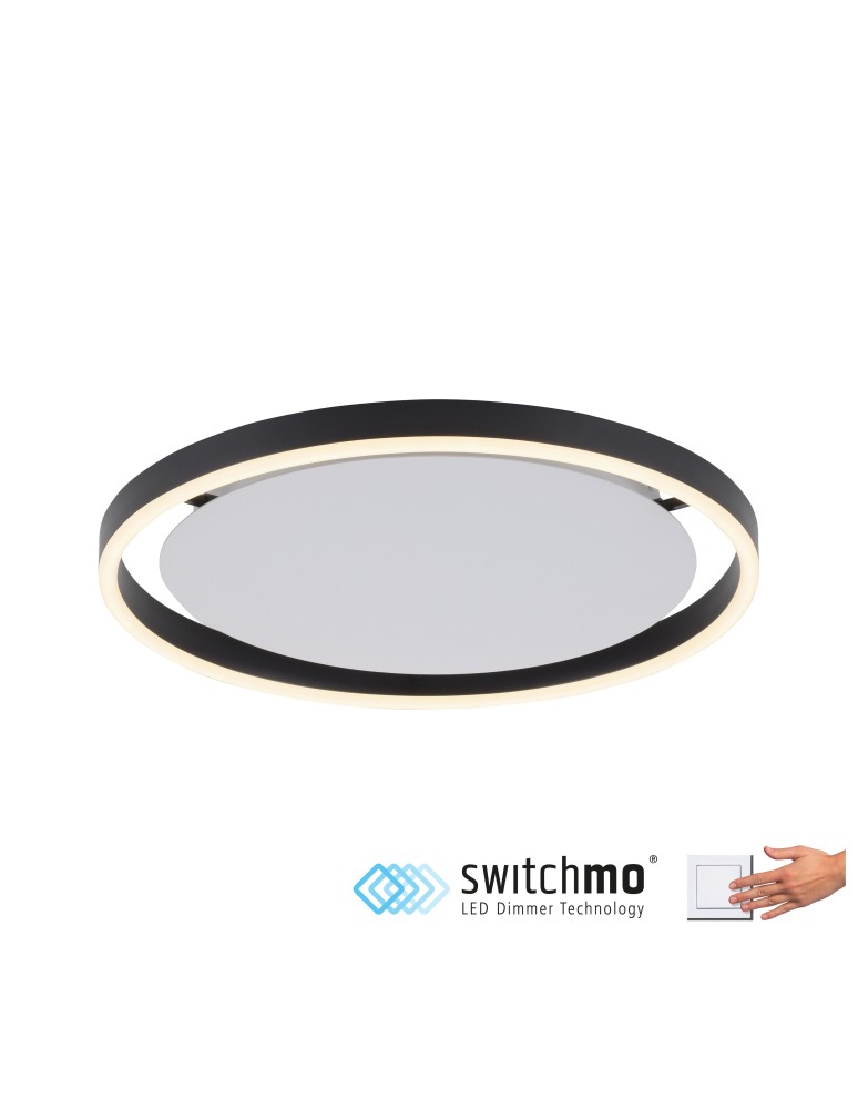 Ceiling lamps - Leuchten Direkt Ritus 39cm Ceiling 3 Stage Dimmable Plain Wall Switch Anthracite 15391-13 - product kolory-swiatla.pl 1
