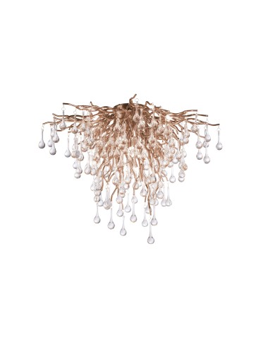 Paul Neuhaus Icicle Ceiling Lamp Old Brass 8091-11