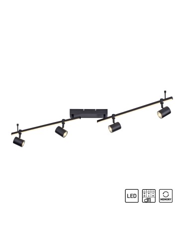 Paul Neuhaus Barik Lampa Sufitowa Czarny 6525-18