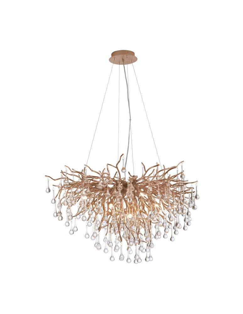 Glamour pendant lamps - Paul Neuhaus Icicle Pendant Lamp Old Brass 2192-11 - product kolory-swiatla.pl 1