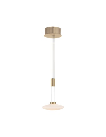 Paul Neuhaus Lautada Pendant Adjustable Height 120-200cm Fluid Dimmable Ordinary Switch Brass Mat 2080-60