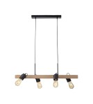 Pendant lamps over the island - Paul Neuhaus Canop Pendant Lamp Black 15630-18 - product 1