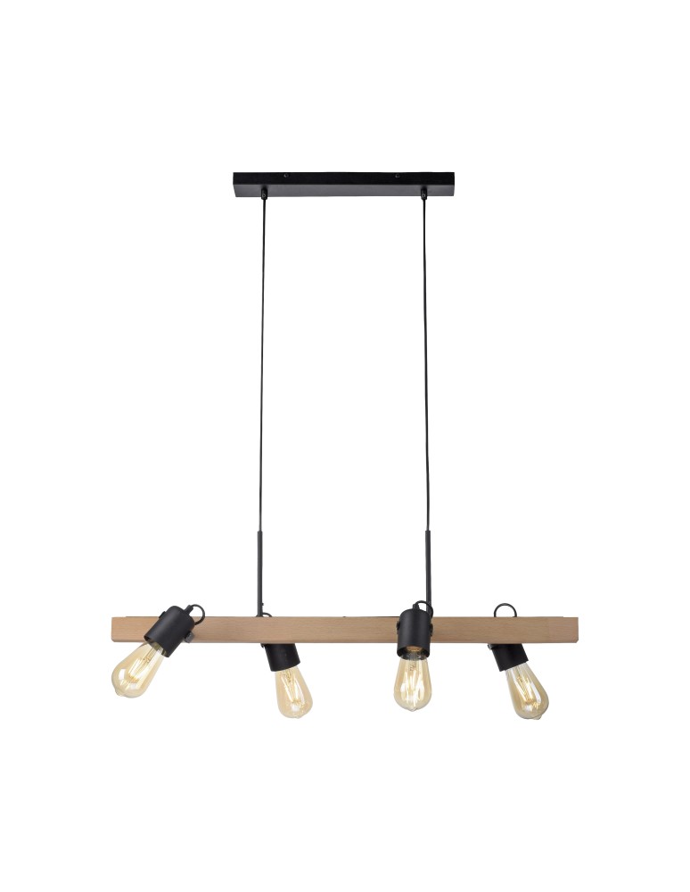 Pendant lamps over the island - Paul Neuhaus Canop Pendant Lamp Black 15630-18 - product kolory-swiatla.pl 1