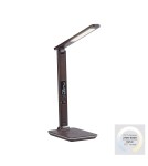 Desk lamps - Paul Neuhaus Adriano Multifunctional Desk Lamp Variable Color Dimmable Induction Charger Brown 4595-23 - product 1