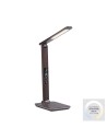Paul Neuhaus Adriano Multifunctional Desk Lamp Variable Color Dimmable Induction Charger Brown 4595-23