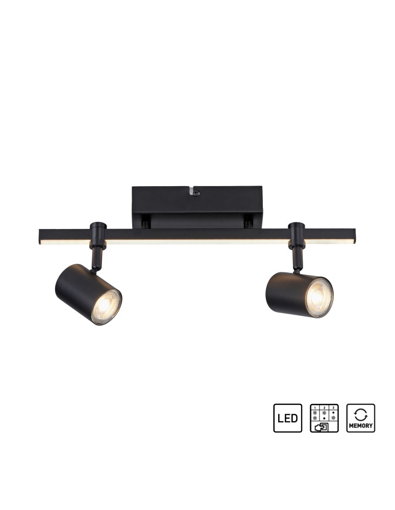 Ceiling lamps - Paul Neuhaus Barik Ceiling Lamp Black 6524-18 - product kolory-swiatla.pl 1