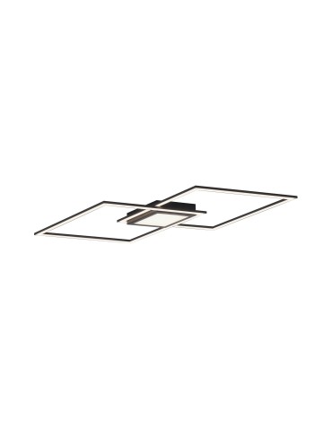 Leuchten Direkt Asmin Ceiling Spread 3 Light Modes Adjustable Plain Wall Switch Black 14695-18