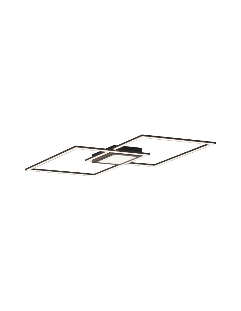 Ceiling lamps - Leuchten Direkt Asmin Ceiling Spread 3 Light Modes Adjustable Plain Wall Switch Black 14695-18 - product kolory-swiatla.pl 1