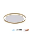 Leuchten Direkt Ritus 39cm Ceiling 3 Stage Dimmable Plain Wall Switch Brass Mat 15391-60