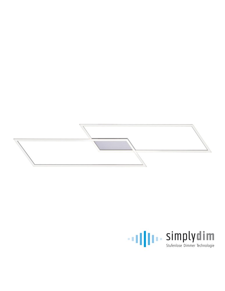 Ceiling lamps - Paul Neuhaus Inigo Ceiling Long Smooth Dimmable Wall Switch Plain Steel 8194-55 - product kolory-swiatla.pl 1