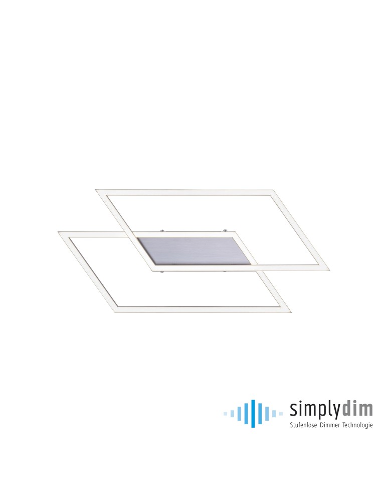 Ceiling lamps - Paul Neuhaus Inigo Ceiling Large Smoothly Dimmable Wall Switch Plain Steel 8192-55 - product kolory-swiatla.pl 1