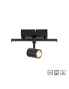 Paul Neuhaus Barik Spotlight Ceiling Lamp Black 6523-18