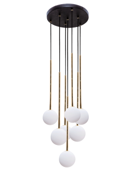 Zuma Line Ali Pendant Lamp Black / Gold 5642