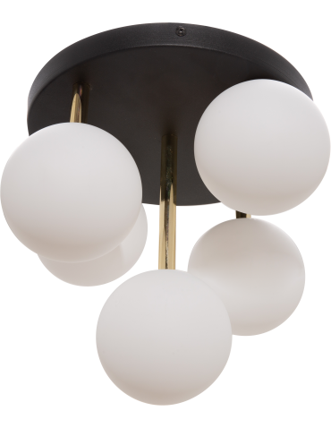 Zuma Line Ali Ceiling Lamp Black / Gold 5645