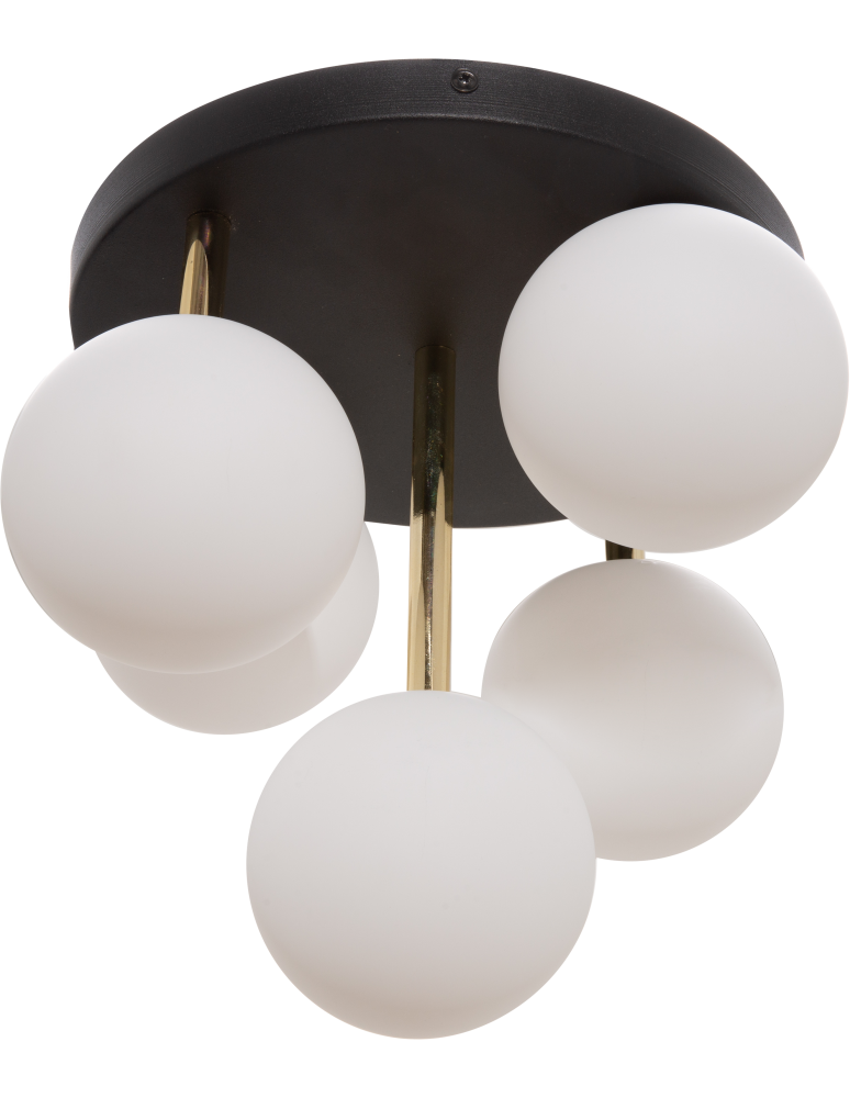 Ceiling lamps spheres - Zuma Line Ali Ceiling Lamp Black / Gold 5645 - product kolory-swiatla.pl 1