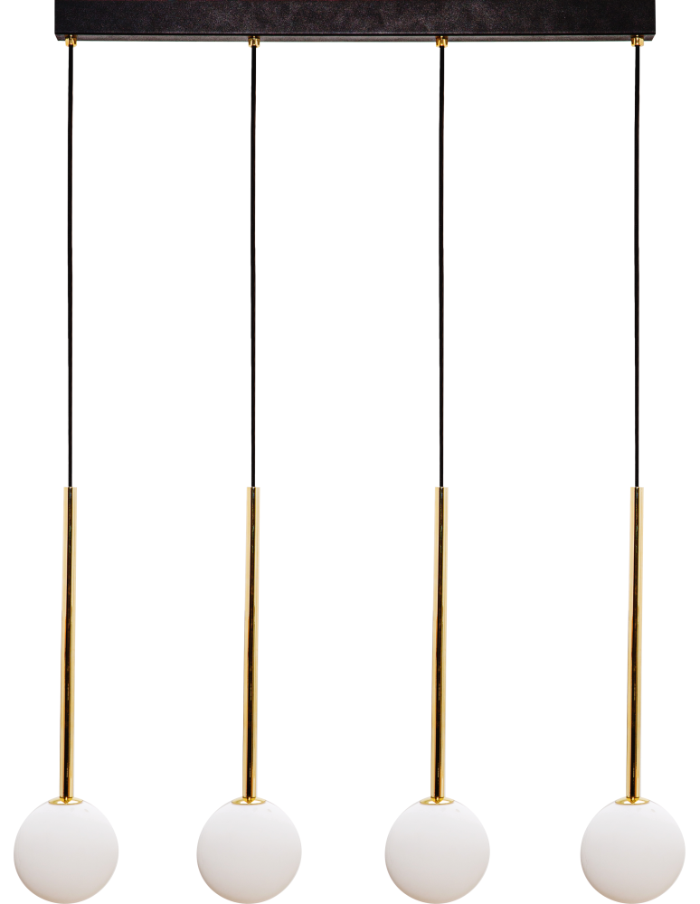 Pendant lamps spheres - Zuma Line Ali Pendant Lamp Black / Gold 5640 - product kolory-swiatla.pl 1