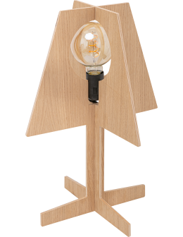 Zuma Line Oak Lampa Stołowa Drewno Naturalne 4113603