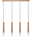 Pendant lamps on a strip - Zuma Line Madera Natural Wood Pendant Lamp 8620403 - product 1