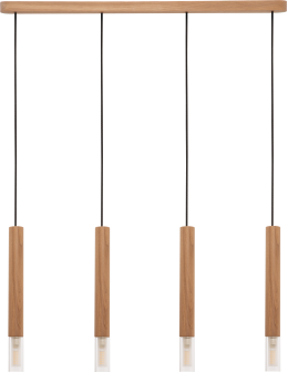 Zuma Line Madera Lampa Wisząca Drewno Naturalne 8620403