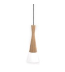 Wooden pendant lamps - Zuma Line Cone Pendant Lamp White / Wood 8511103 - product 1