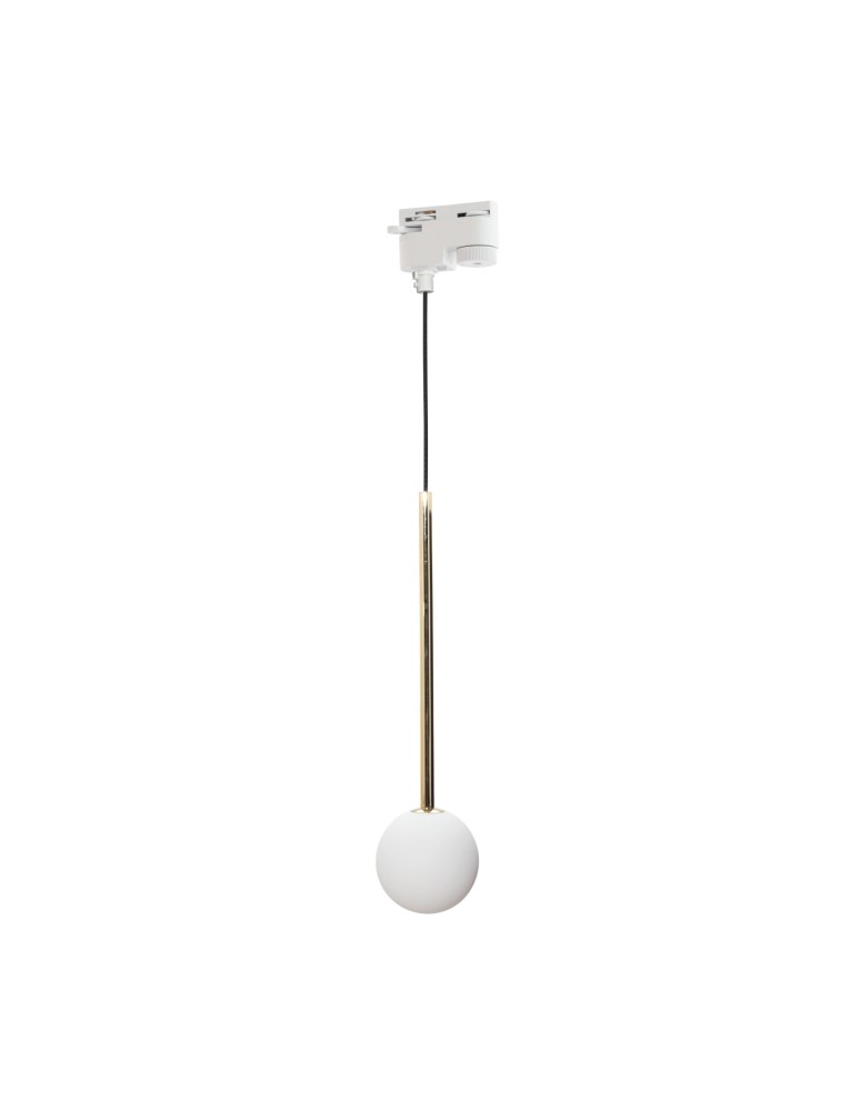 Lamps for 1 phase busbars - Zuma Line Ali 1 Pendant Lamp For Single Circuit (1-phase) White / Gold 9060Wh. - product kolory-swiatla.pl 1