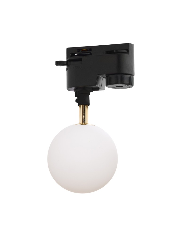 Lamps for 1 phase busbars - Zuma Line Ali Single Circuit (1-phase) Busbar Lamp White / Black / Gold 9050Bk - product kolory-swiatla.pl 1