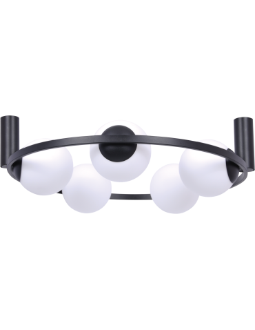 Zuma Line Orbit 5 Ceiling Lamp 5Xe27 Spheres Black 5009