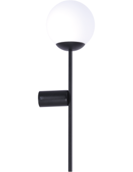 Zuma Line Orbit Lampa Ścienna 1Xe27 Czarny 5001