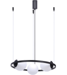 Pendant lamps spheres - Zuma Line Orbit 3 Pendant Lamp 3Xe27 Spheres Black 5004 - product 1