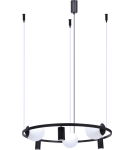 Pendant lamps spheres - Zuma Line Orbit 3+3 Pendant Lamp 3X E27 Spheres + 3X Gu10 Reflector Black 5006 - product 1