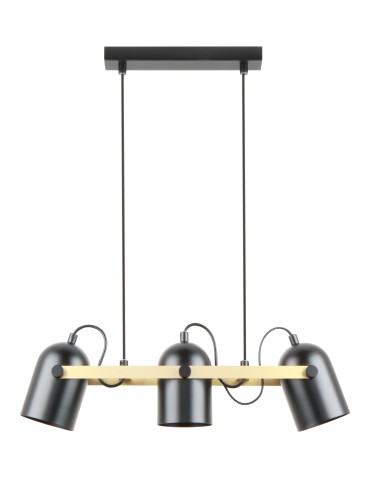 Zuma Line Fati Pendant Lamp Matte Black / Gold A8163-3A.