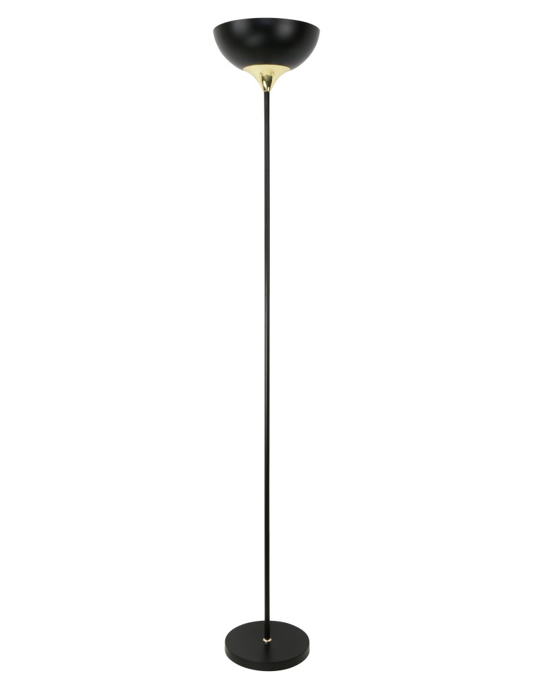 Black floor lamps - Zuma Line Sarda Floor Lamp Matte Black / Gold A4036 - product kolory-swiatla.pl 1