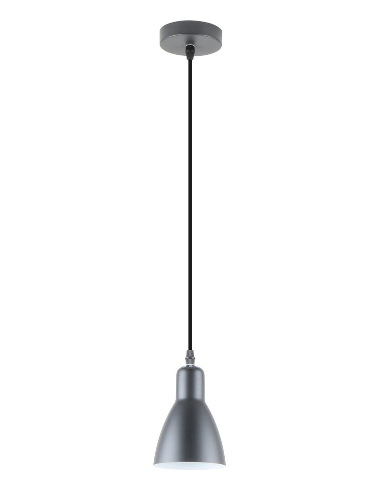 Single pendant lamps - Zuma Line Mora Pendant Lamp Black Matte / White A8102-1 - product kolory-swiatla.pl 1