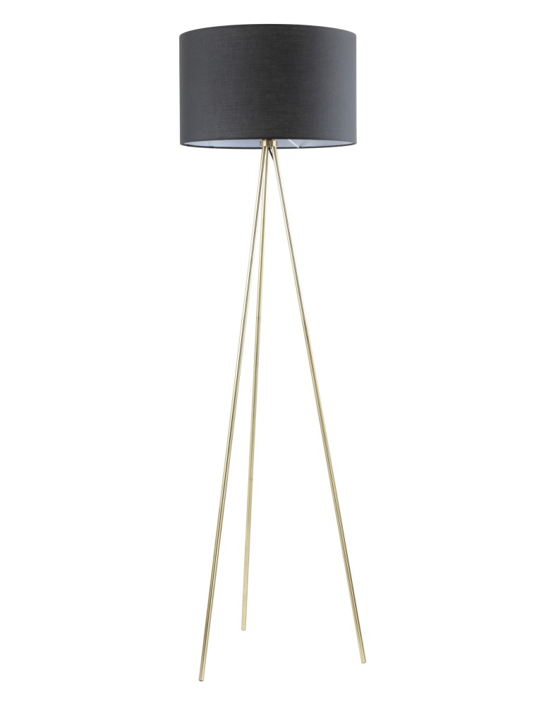 Tripod floor lamps - Zuma Line Cara Floor Lamp Black A4001-Bk - product kolory-swiatla.pl 1