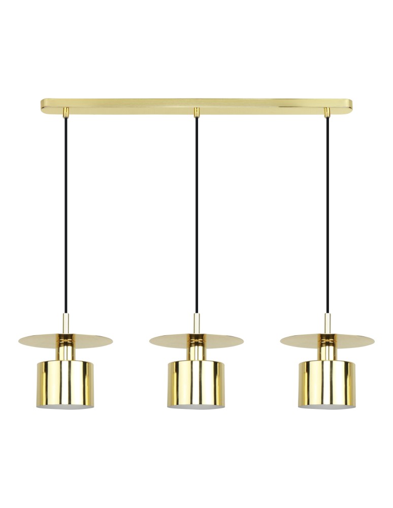 Pendant lamps on a strip - Zuma Line Sarda Pendant Lamp Gold A8183-3A. - product kolory-swiatla.pl 1
