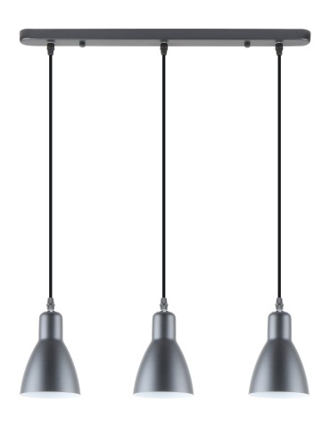 Zuma Line Mora Lampa Wisząca Czarny Mat / Biały A8102-3A