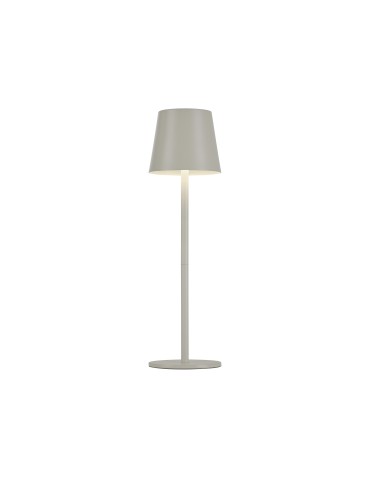 Leuchten Direkt Euria Portable Lamp Ip54 Usb Chargeable Dimmable Touch Beige / Grey 19250-40