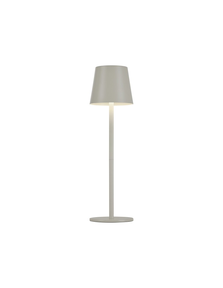 Portable garden lamps - Leuchten Direkt Euria Portable Lamp Ip54 Usb Chargeable Dimmable Touch Beige / Grey 19250-40 - product kolory-swiatla.pl 1