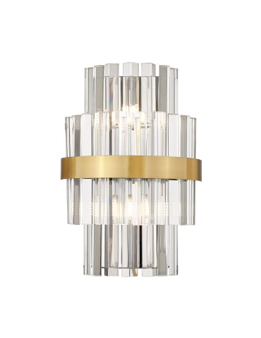 Zuma Line Constantinople Wall lamp Brushed Brass Crystal W0567-02A-B52G