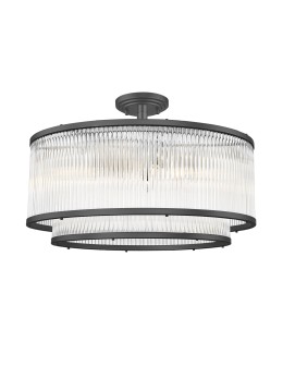 Zuma Line Sergio Ceiling Lamp Black Matte C0528-06H-P7Ac.