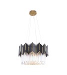 Glamour pendant lamps - Zuma Line Rotta Pendant Lamp Black/Gold 2200018M - product 1