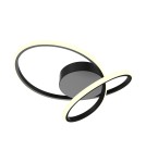 LED ceiling lamps - Zuma Line Clint Modern Ceiling Lamp Black Mx6354-1-3Bt. - product 1