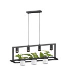 Pendant lamps - Zuma Line Planter Flower Pendant Lamp Black P0536-04B-P7Ab. - product 1