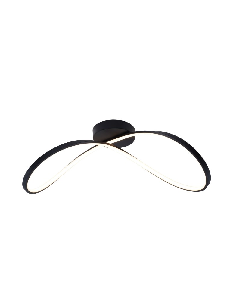 LED ceiling lamps - Zuma Line Erda Modern Ceiling Lamp with Light Colour Switch 3000K/4000K/6000K Black 19600C-BK. - product kolory-swiatla.pl 1