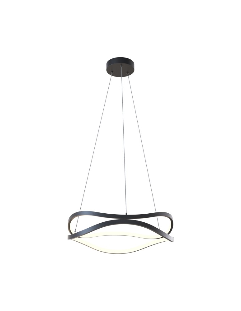 LED pendant lamps - Zuma Line Harley Modern Pendant Lamp Black Md7864-2S-3Bt - product kolory-swiatla.pl 1