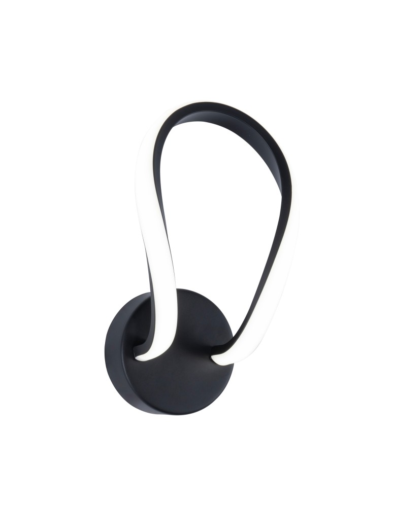 Wall lamps - Zuma Line Erda Wall lamp with Light Colour Switch 3000K/4000K/6000K Black 19600W-Bk. - product kolory-swiatla.pl 1