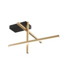 LED ceiling lamps - Zuma Line Edge Ceiling Lamp with Light Colour Switch 3000K/4000K/6000K Gold/Black 22008C3-BK/GD. - product 1