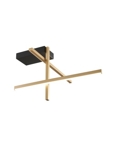 Zuma Line Edge Ceiling Lamp with Light Colour Switch 3000K/4000K/6000K Gold/Black 22008C3-BK/GD.