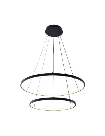 Zuma Line Breno Pendant with Light Colour Switch 3000K/4000K/6000K Black 18140BK-2.