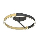 LED ceiling lamps - Zuma Line Linos Ceiling Lamp Black / Gold Mx4417-1S-3Bgd. - product 1